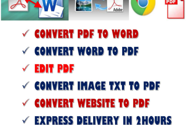 I will instantly convert PDF to word, images to word