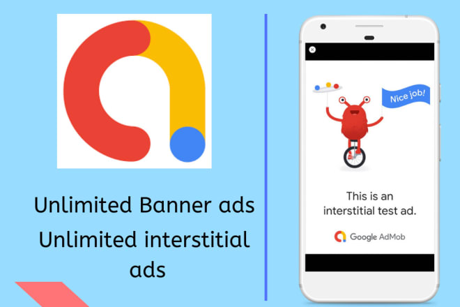 I will integrate admob and facebook ads in android app