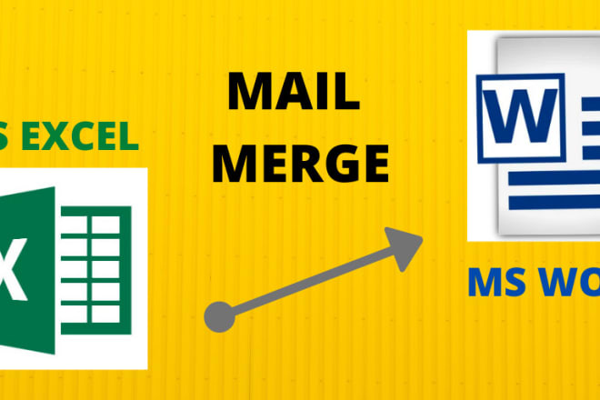 I will mail merge your ms excel data to ms word