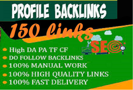 I will make 150 unique profile backlinks submission