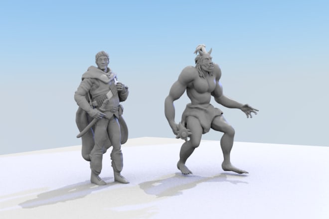 I will make a 3d character for your video game and other projects
