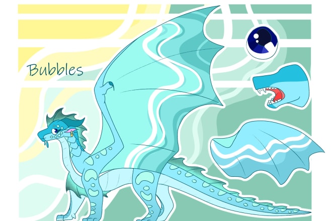 I will make a reference sheet of your dragon character