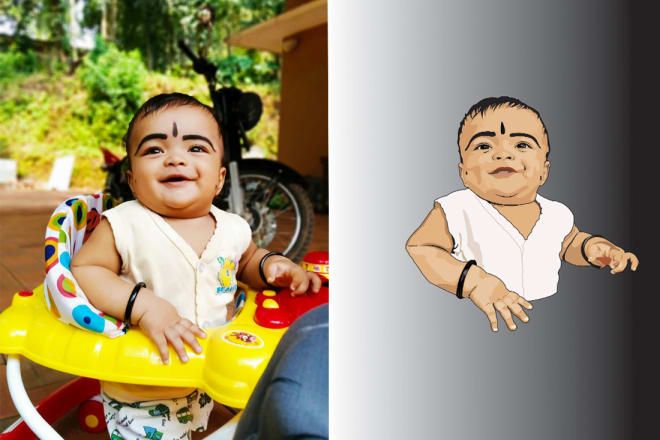 I will make amazing caricature of yourself with a cartoon using photoshop