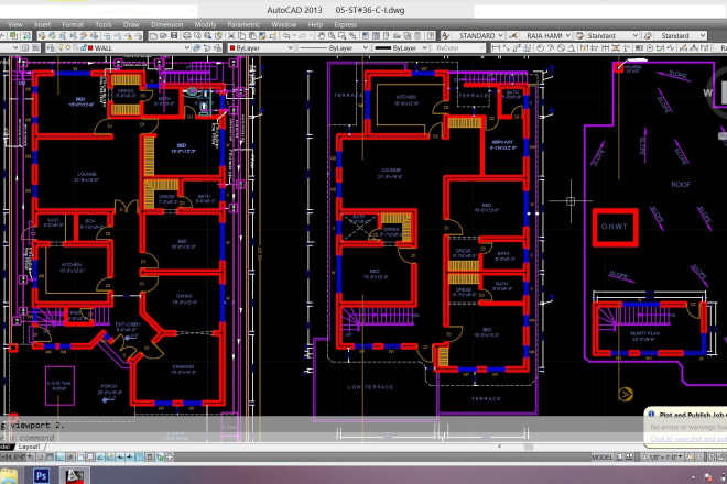 I will make architectural floor plan in autocad