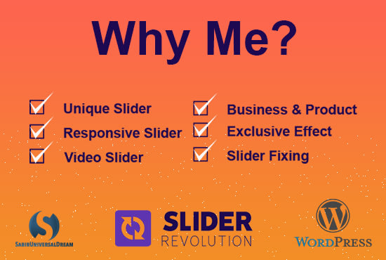 I will make attractive responsive and eye catchy slider using slider revolution
