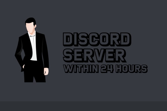 I will make custom discord server in 24 hours