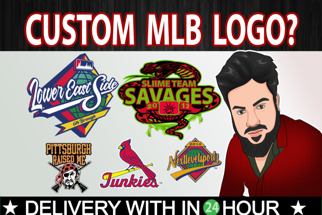 I will make custom mlb parody logo tags embroidery, world series, NFL, nhl, ncaa, nba