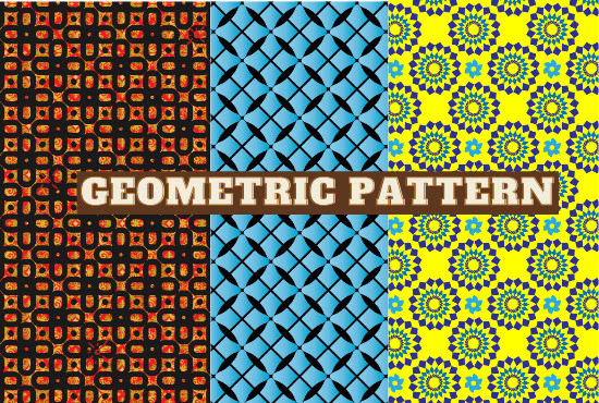 I will make floral geometric seamless and textile pattern in one day