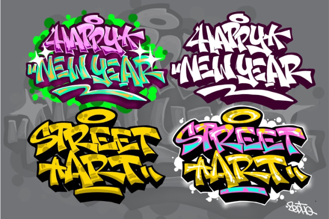 I will make graffiti or lettering design for all purposes