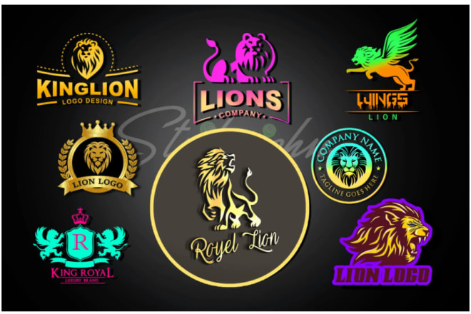 I will make lion, shield, crest, luxury, vintage classy, crown logo