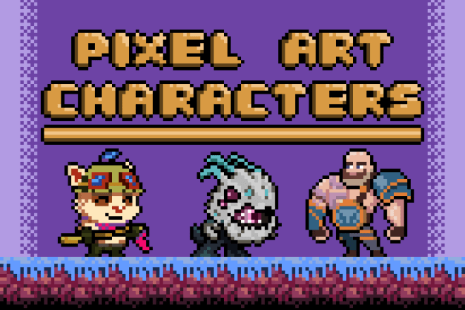 I will make pixelart characters just for you or your game