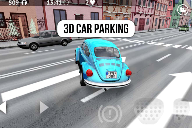 I will make realistic car parking game in unity
