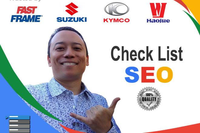 I will make SEO full checklist with 27 items of your reputation