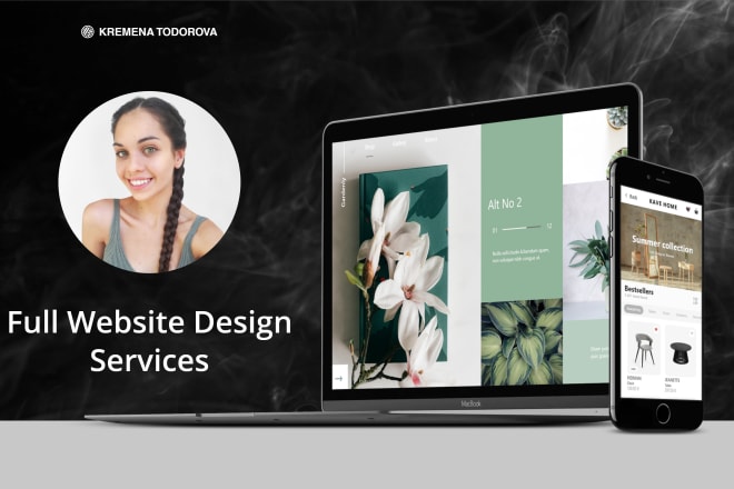 I will make UI UX and web design for your website in adobe xd
