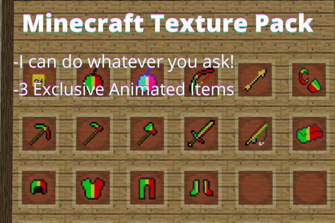 I will make you a fully customized minecraft texture pack