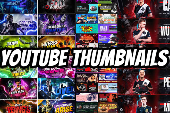 I will make youtube gaming thumbnails