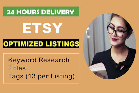 I will optimize etsy listings with SEO title tags and description to rank on page 1