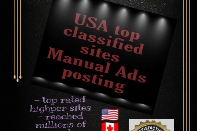 I will patronizingly post USA classified ans live ads
