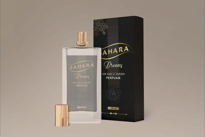 I will perfume label design, bottle label, cosmetic label