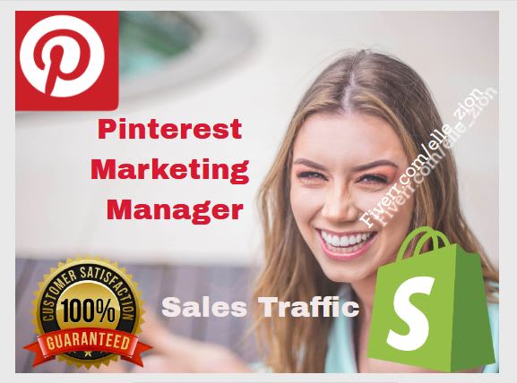 I will pins shopify products marketing SEO pinterest manager ecommerce web traffic