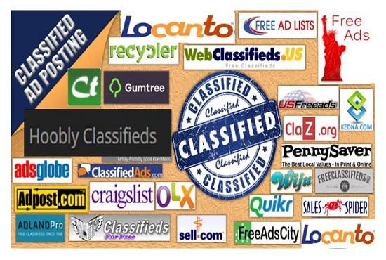 I will post ads to high authority USA classified sites