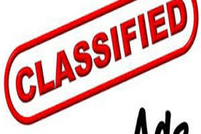 I will post your ads top rated classified website like craiglist