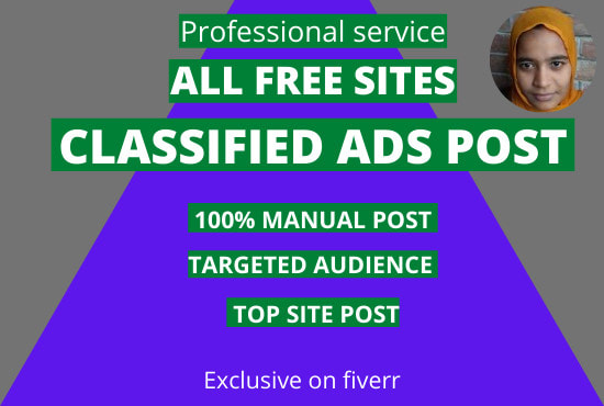 I will post your classified ads top free classified sites in USA