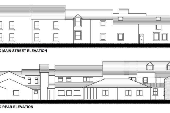I will produce plans and elevation drawings for planning permission