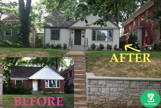 I will professionally change house facade, wall or furniture color