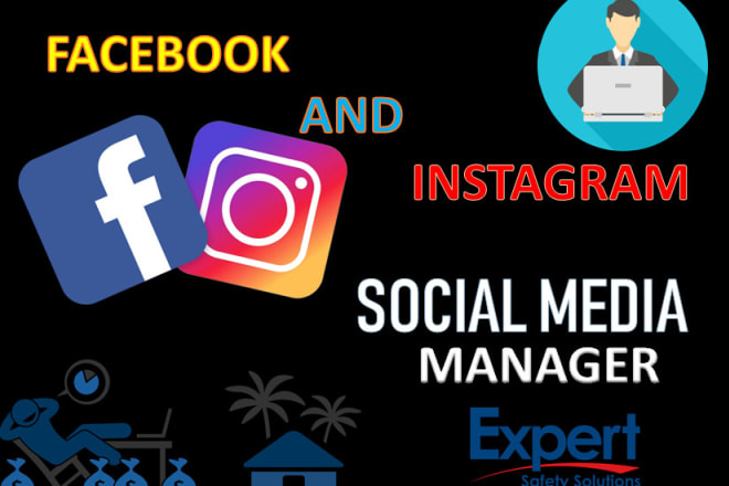 I will professionally grow and manage your facebook and instagram