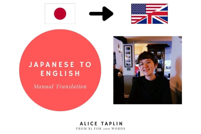 I will professionally manually translate japanese into native english