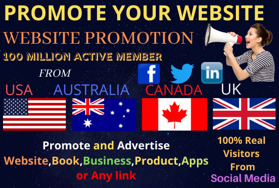 I will promote and advertise your website, business, book, amazon, product or any link