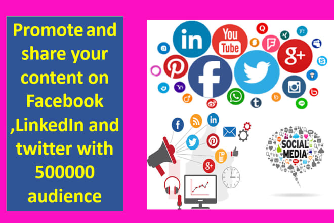 I will promote and share your content on my social media sites