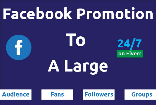 I will promote any service to million of people in USA by facebook promotion
