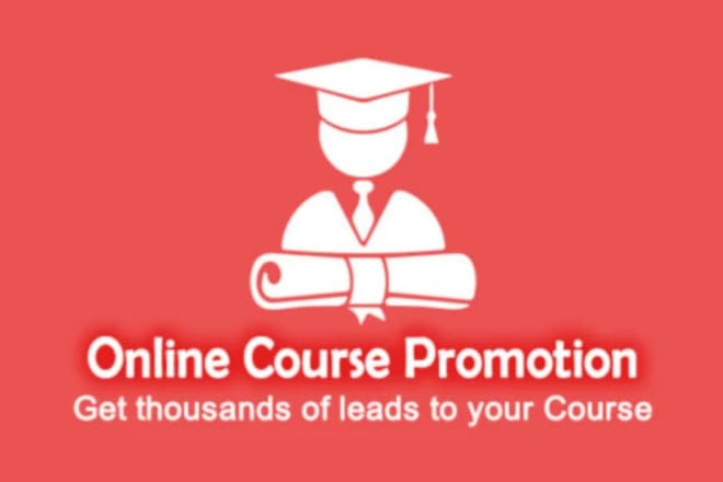 I will promote udemy, skillshare course to student traffic