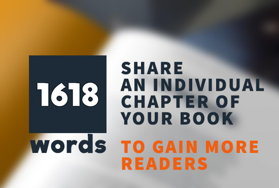 I will promote your book on the 1618words website, book marketing