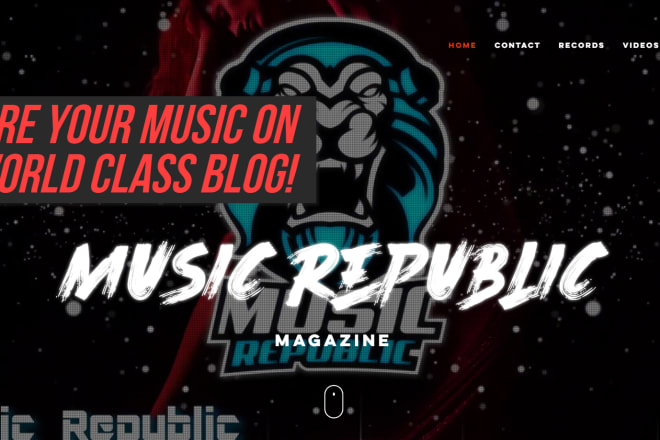 I will promote your music on our world class and top music blog