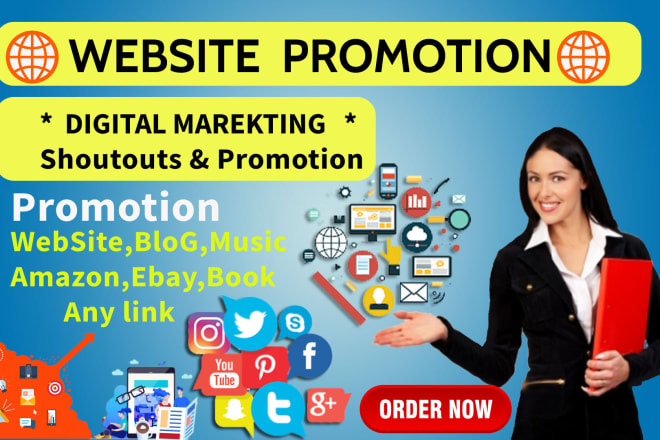 I will promote your website,business,any web link to 100 million social media user