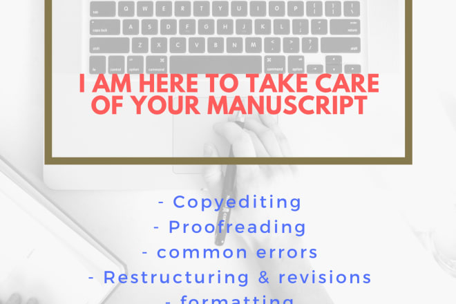 I will proofread manuscript in word doc
