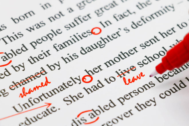 I will proofread your short stories novellas novels