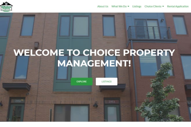 I will property management company website