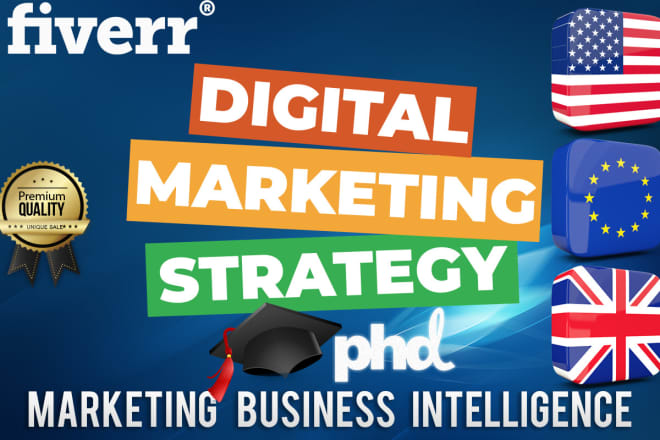 I will provide an in depth and full digital marketing strategy plan
