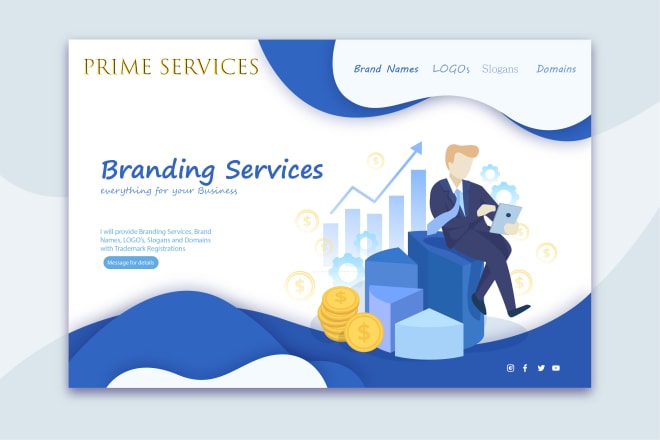 I will provide branding services, names, slogans, logo and website