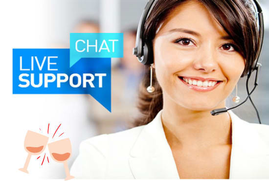 I will provide chat and email support customer services
