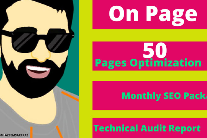 I will provide complete monthly on page SEO package service as a specialist and expert