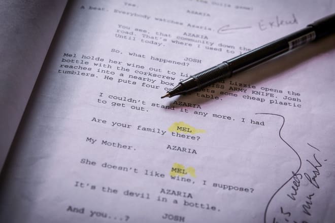 I will provide great notes on your screenplay