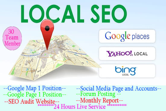 I will provide local SEO services