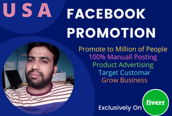 I will provide organic facebook promotion for any business in USA