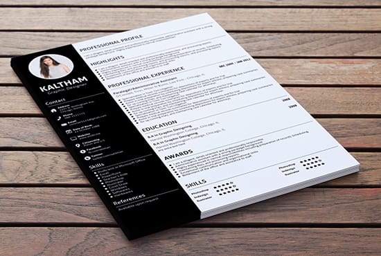 I will provide professional resume design, resume writing services