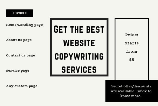 I will provide the best website copywriting services